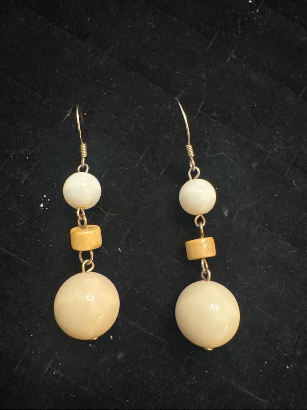 Ivory Beaded Drop Earrings - Women Jewelry